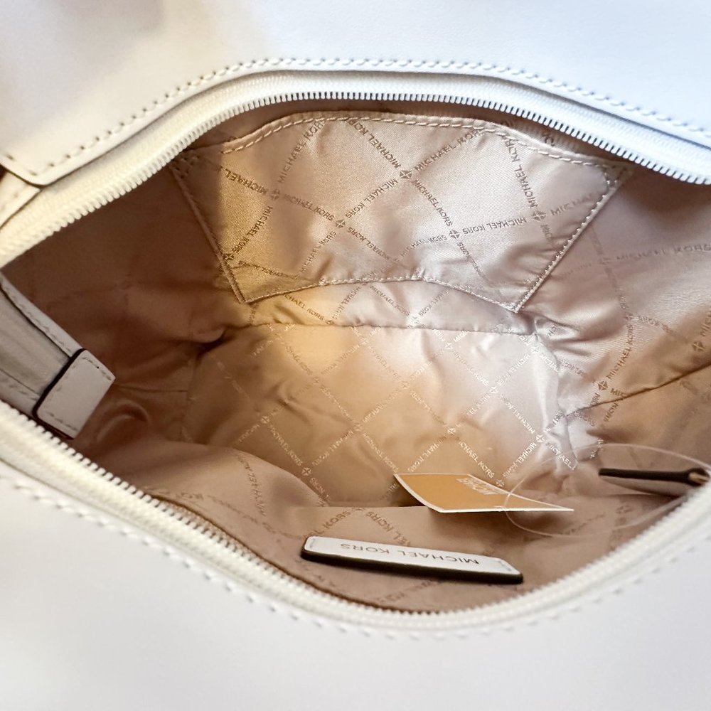 Michael Kors Jet Set XS Carryall Tote Satchel Shoulder Bag MK Rainbow White - Picture 9 of 13